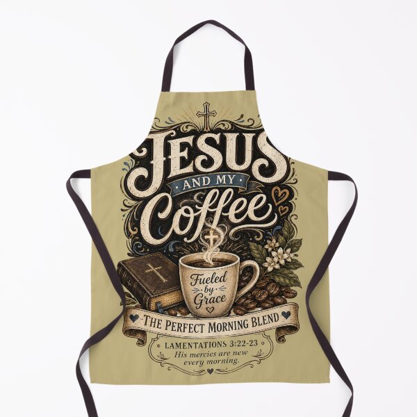 Item preview, Jesus and My Coffee | Christian Coffee Design designed and sold by ButterflyHolly Resource.