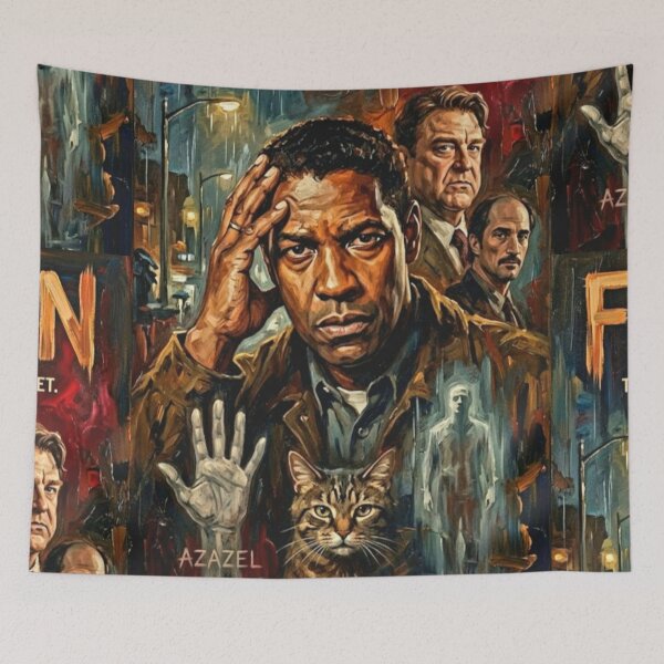 Item preview, Fallen Retro Supernatural Crime Thriller Detective Tribute Art Movie Poster designed and sold by Art's Diner.