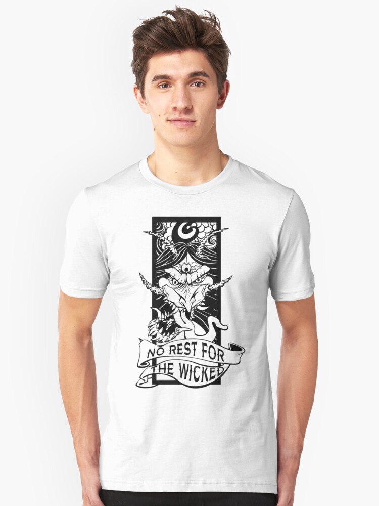 Alternate view of No Rest for the Wicked Slim Fit T-Shirt