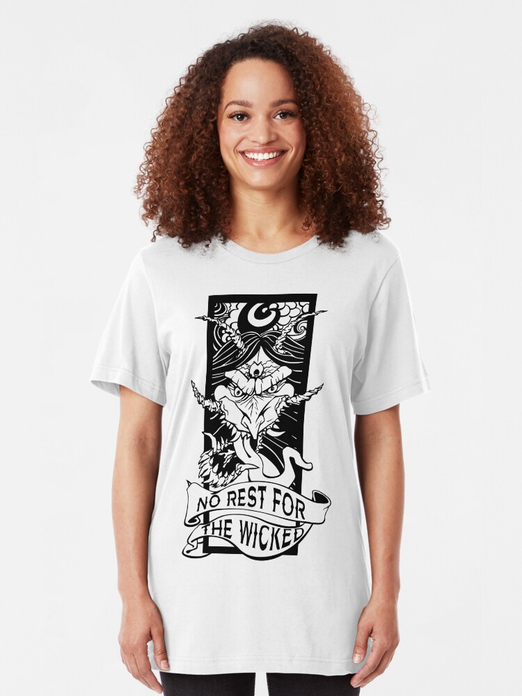 Alternate view of No Rest for the Wicked Slim Fit T-Shirt