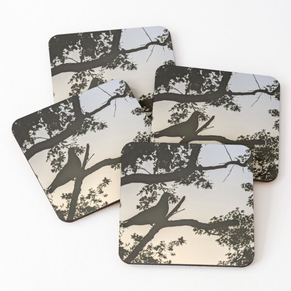 Item preview, Wood Pigeon at Sunset Silhouette designed and sold by Miles&Moments.