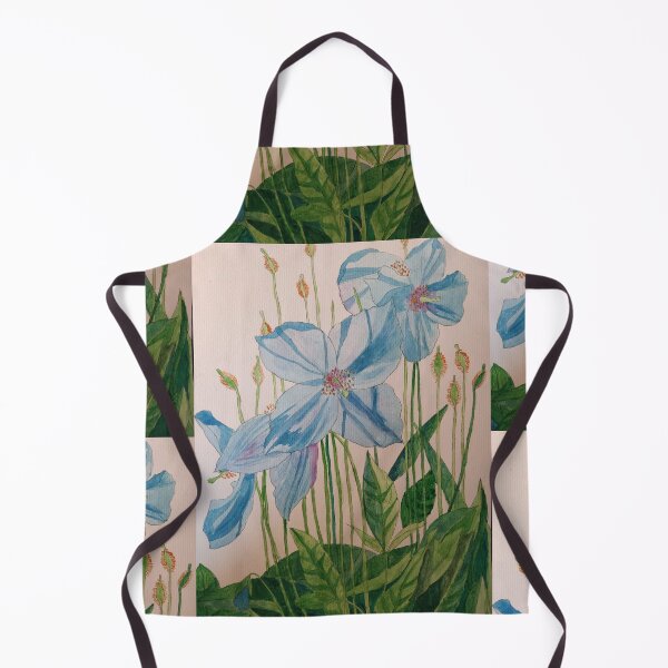 Item preview, Blue poppies watercolour painting designed and sold by esvb.