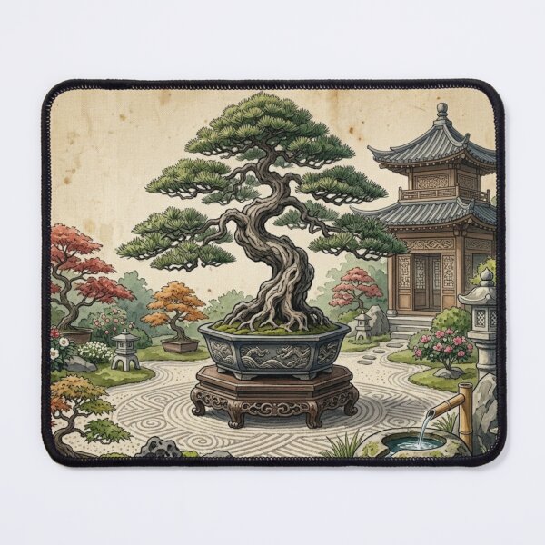 Item preview, Bonsai 盆栽 in Garden - Miniature Chinese Elm Tree in Pot designed and sold by Purrfecta.