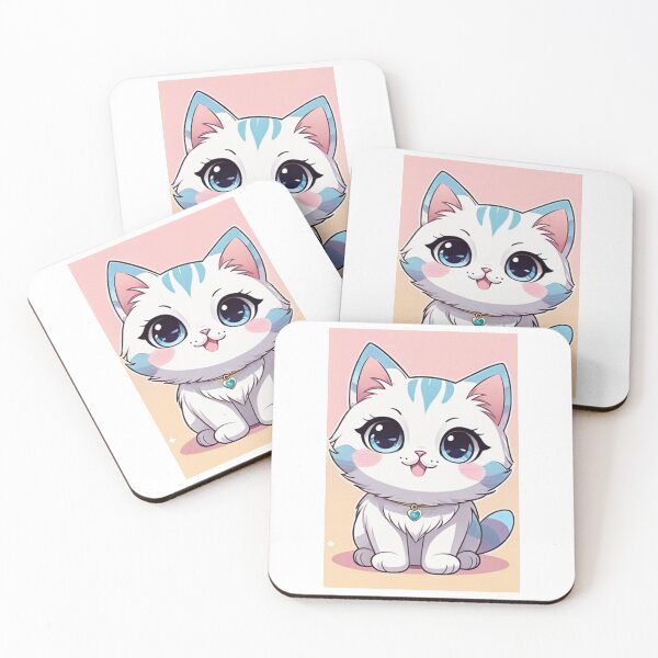 Item preview, Art - Cute Kitten Illustration, Japanese Kawaii Aesthetic designed and sold by AnimeShin.