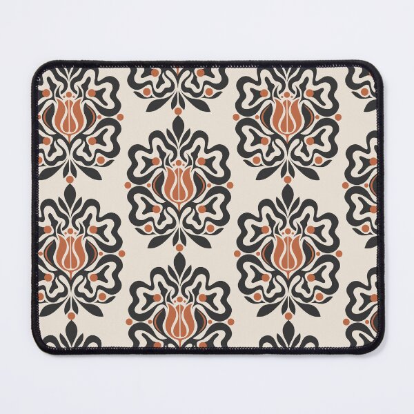 Item preview, Vintage Terracotta Folk Art Floral Motif Dark Boho designed and sold by Cipher & Soul.
