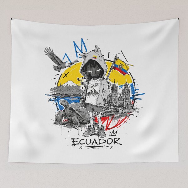 Item preview, Ecuador Street Art Urban Sketch designed and sold by AtuqStudio.