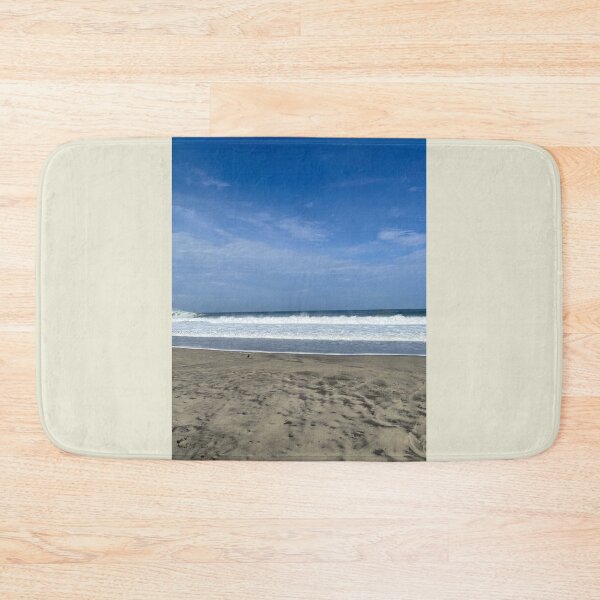 Item preview, A lone beach bird on the wide ocean sand beach designed and sold by Art of Momenz.