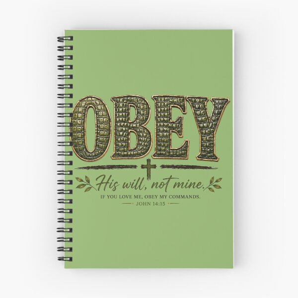 Item preview, Obey | His Will, Not Mine designed and sold by ButterflyHolly Resource.