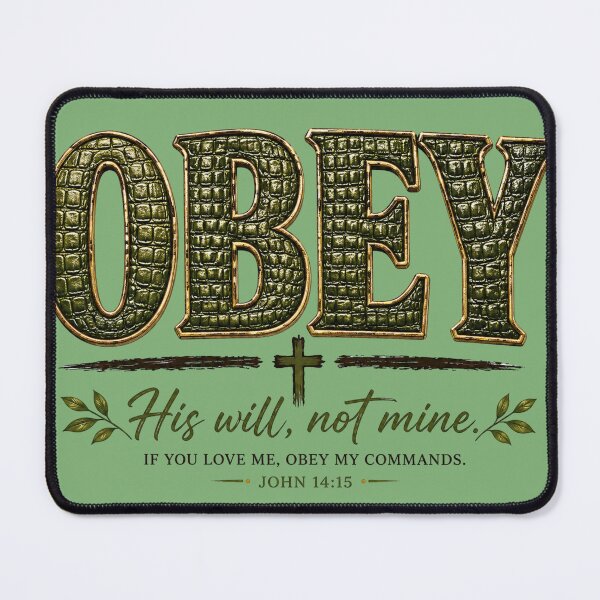 Item preview, Obey | His Will, Not Mine designed and sold by ButterflyHolly Resource.