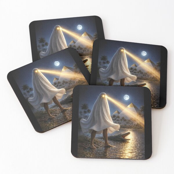 Item preview, Medjed – The Mysterious Ancient Egyptian God | Egyptian Mythology Art Print designed and sold by TuyaArts.