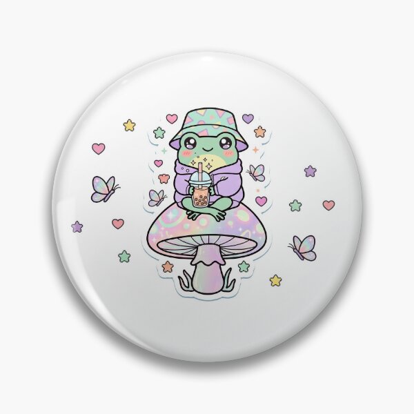 Item preview, Cottagecore Frog Boba Tea Kawaii Mushroom designed and sold by Gifts0.