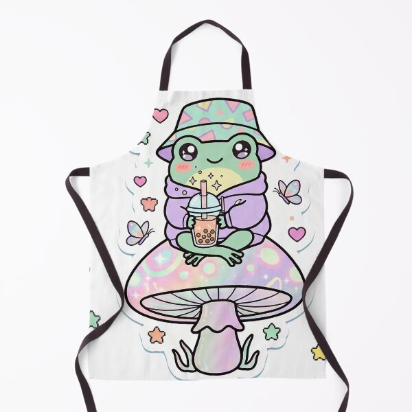 Item preview, Cottagecore Frog Boba Tea Kawaii Mushroom designed and sold by Gifts0.
