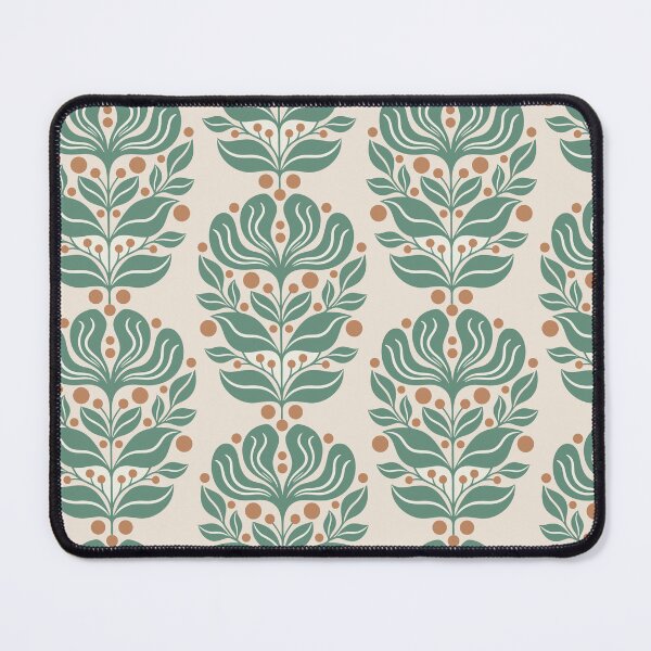 Item preview, Sage Green Botanical Scandi Folk Art Floral Boho designed and sold by Cipher & Soul.