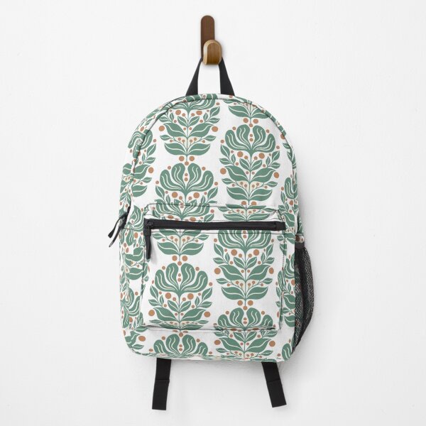 Item preview, Sage Green Botanical Scandi Folk Art Floral Boho designed and sold by Cipher & Soul.