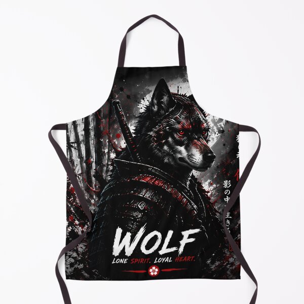Item preview, Samurai Wolf Spirit | Japanese Warrior Wolf | Dark Anime Aesthetic T-Shirt Design designed and sold by SupernovaNote.