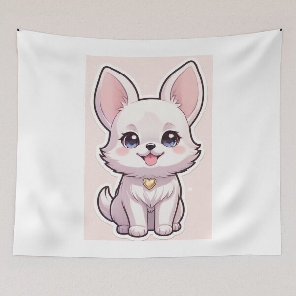 Item preview, Art - Cute Puppy, Japan-Inspired Chibi Aesthetic designed and sold by AnimeShin.