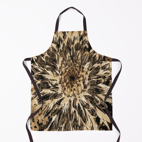 Item preview, Black and Brown Dahlia Flower designed and sold by myrubiogarden.
