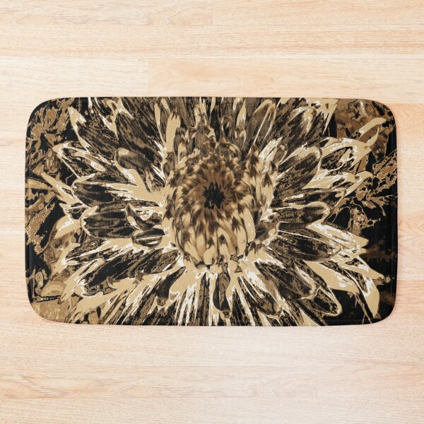 Item preview, Black and Brown Dahlia Flower designed and sold by myrubiogarden.