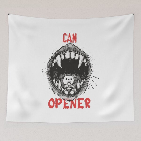Item preview, Can Opener Funny Vampire Mouth Bear Drinking Soda Streetwear T-Shirt designed and sold by AbderraimArt.