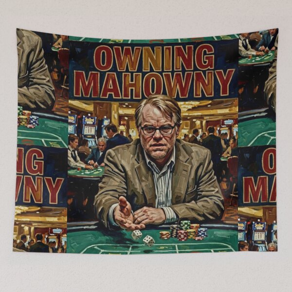 Item preview, Owning Mahowny Retro Casino Crime Drama Tribute Art Movie Poster designed and sold by Art's Diner.