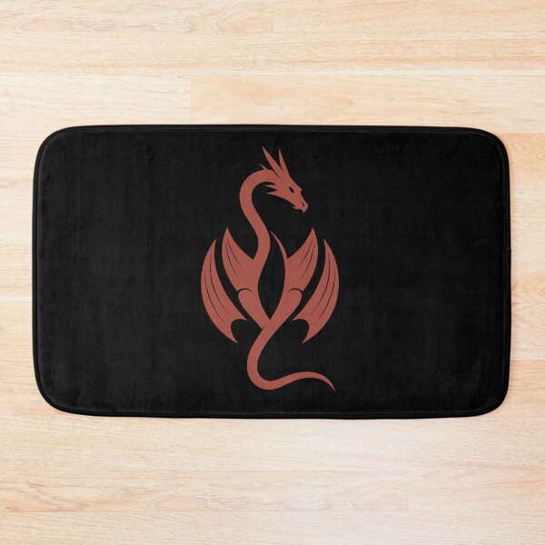 Item preview, Minimalist Dragon Silhouette Emblem designed and sold by ClubVacay.