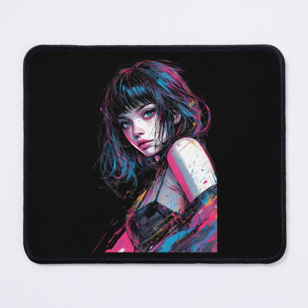 Item preview, Neon Pop Art Girl Portrait Vibrant designed and sold by UrbanPrts.