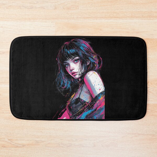 Item preview, Neon Pop Art Girl Portrait Vibrant designed and sold by UrbanPrts.