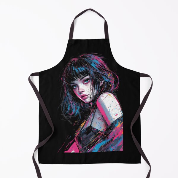 Item preview, Neon Pop Art Girl Portrait Vibrant designed and sold by UrbanPrts.