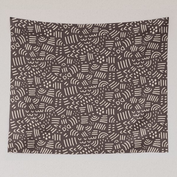 Item preview, Doodle Marks on Brown - Abstract Pattern for Artists designed and sold by Mandy Porta LLC.
