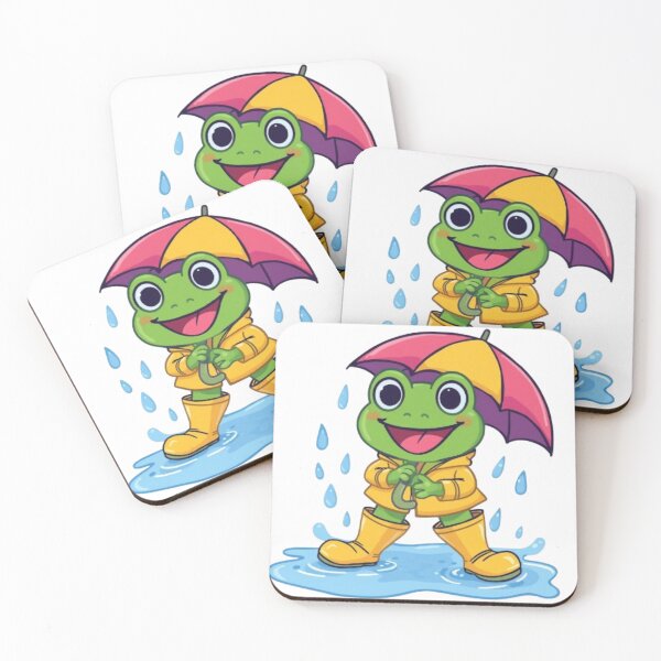 Item preview, Cute Frog in Rain Boots Kawaii Sticker | Adorable Rainy Day Frog designed and sold by Stylestickers55.