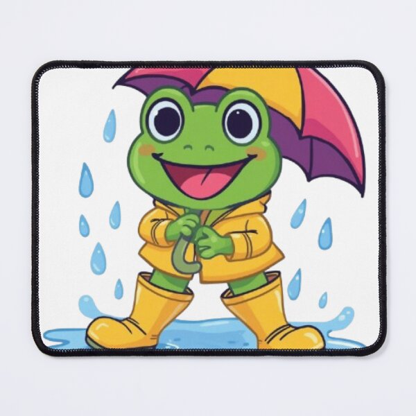 Item preview, Cute Frog in Rain Boots Kawaii Sticker | Adorable Rainy Day Frog designed and sold by Stylestickers55.