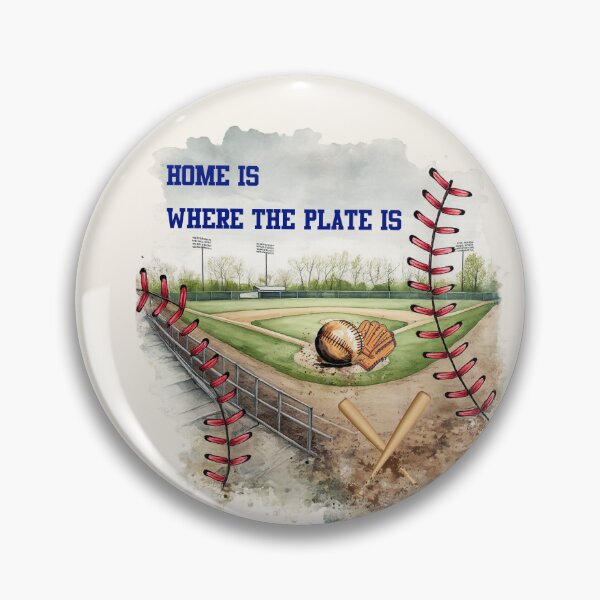 Item preview, Home Is Where the Plate Is | Baseball Lifestyle Vintage Watercolor Baseball Field Design designed and sold by Dinaelsherkawy.