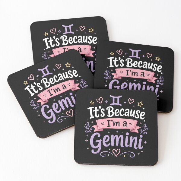 Item preview, It's Because I'm a Gemini Astrology Zodiac designed and sold by Marblaes00.