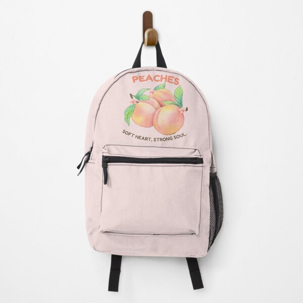Item preview, Peaches Soft Heart Strong Soul | Watercolor Peach Aesthetic | Cottagecore Fruit Illustration | Cute Botanical Design designed and sold by Rush2Buy.