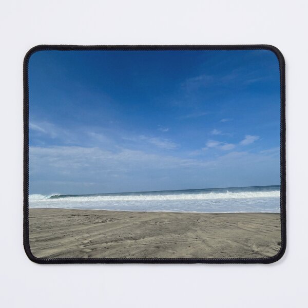 Item preview, Breaking ocean wave on the wide, textured sandy beach designed and sold by Art of Momenz.
