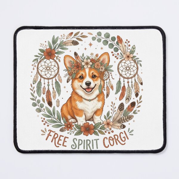 Item preview, Cute Corgi Flower Crown Shirt, Adorable Corgi Spring Floral Tee, Corgi Flower Gift for Dog Lovers and Nature Fans designed and sold by Wearable Canvas...