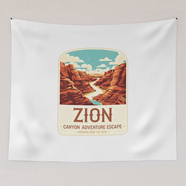 Item preview, Zion Canyon Adventure Escape National Park Travel Outdoors designed and sold by Simsimah26Parks.