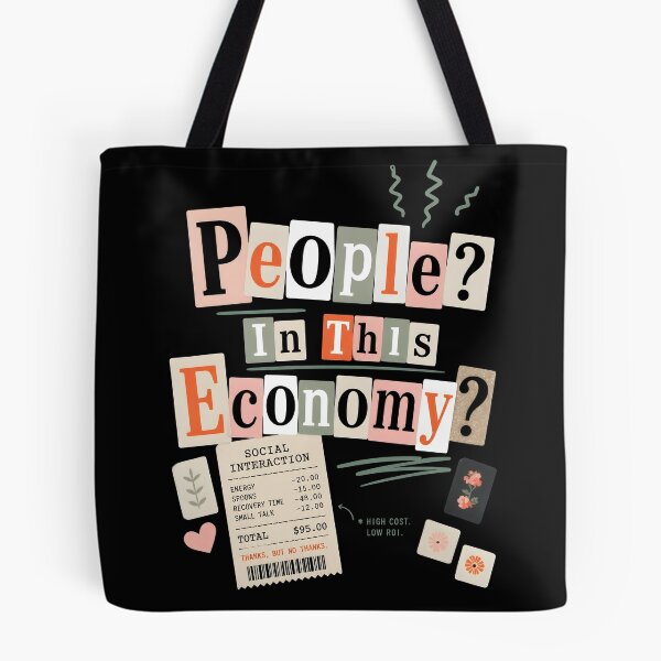 Item preview, People In This Economy? Introvert Social Battery Receipt Humor Design designed and sold by WearVerse440.