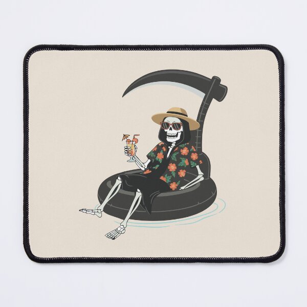 Item preview, Funny Grim Reaper Vacation Summer Goth Beach Art designed and sold by Cipher & Soul.