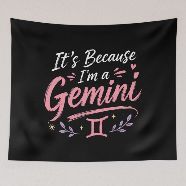 Item preview, It's Because I'm a Gemini Celestial Zodiac designed and sold by Marblaes00.