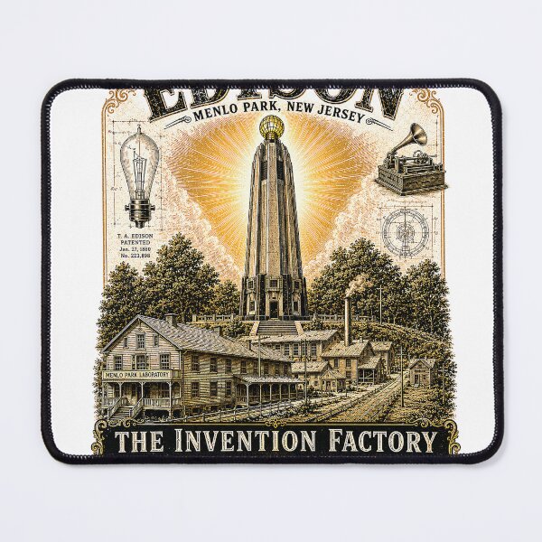 Item preview, Edison Memorial Tower Menlo Park New Jersey designed and sold by The Past in Threads.