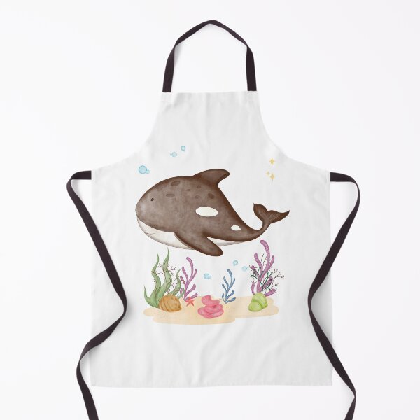 Item preview, Cute Orca Watercolor Illustration | Kawaii Killer Whale Ocean Animal Art designed and sold by Andreia Magic Kids.