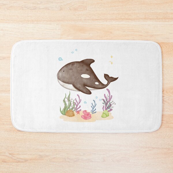 Item preview, Cute Orca Watercolor Illustration | Kawaii Killer Whale Ocean Animal Art designed and sold by Andreia Magic Kids.