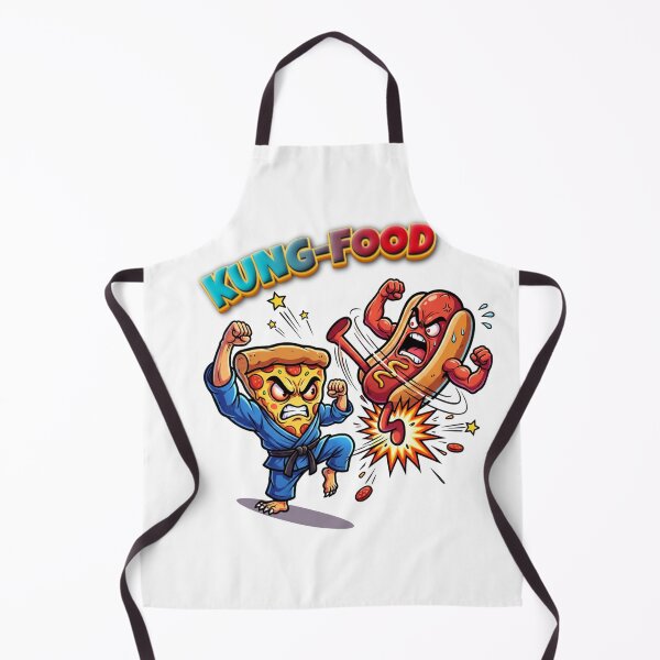 Item preview, Kung-Food | Pizza vs Hot Dog Karate Fighting designed and sold by KrystekShop.