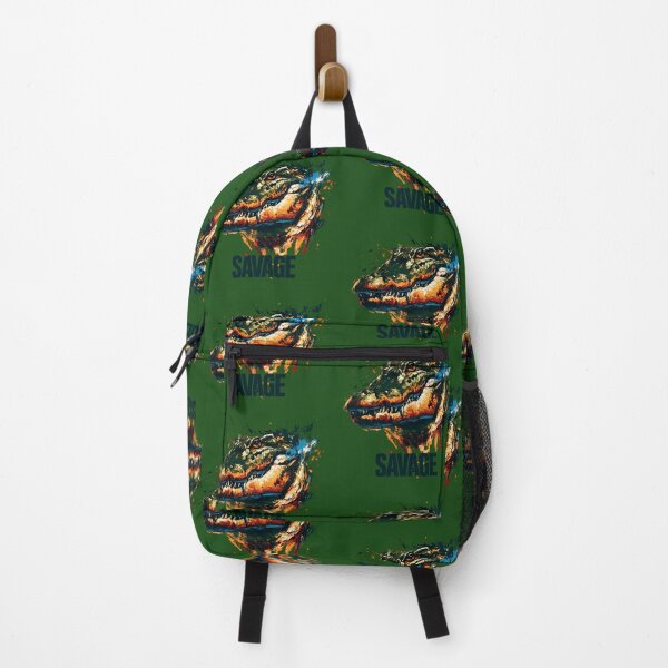 Item preview, SAVAGE Alligator - Bold Expressionist Crocodile Splatter Art designed and sold by Structure-Blue.
