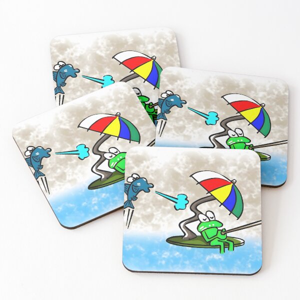 Item preview, Sleeping Fishing Frog and Sassy Fish designed and sold by BlueSarcasm.