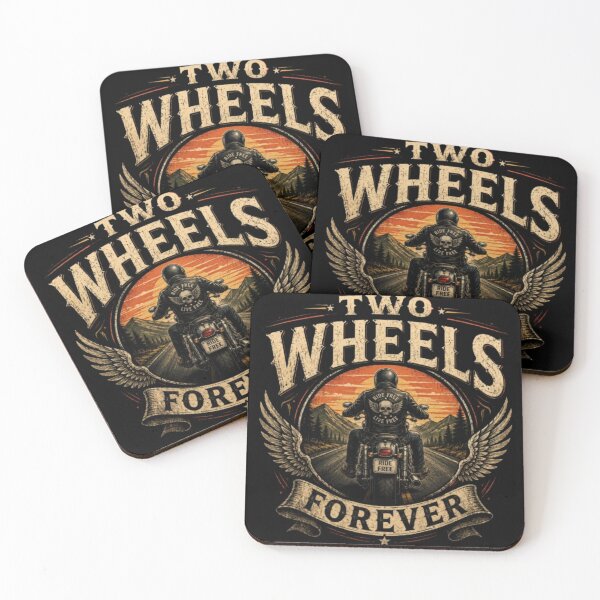 Item preview, Two Wheels Forever | Vintage Motorcycle Rider T-Shirt designed and sold by YoussefKaido01.