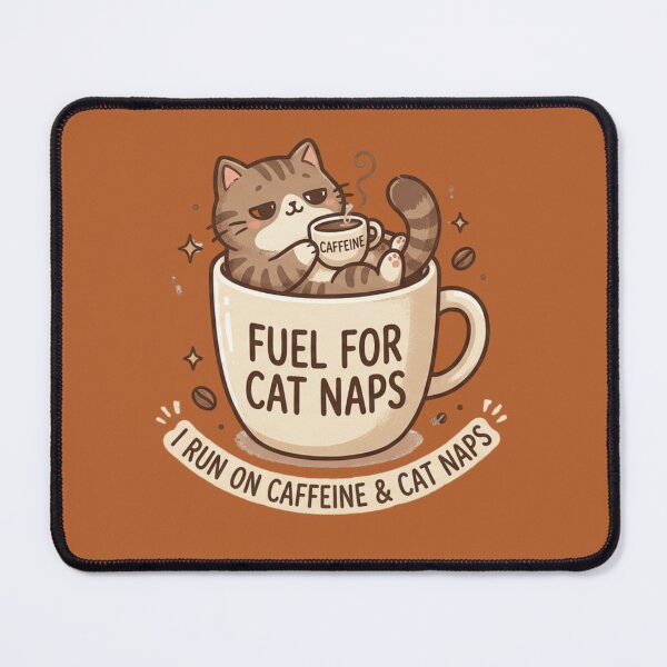 Item preview, Cute Cat Caffeine And Cat Naps Coffee designed and sold by piketo.