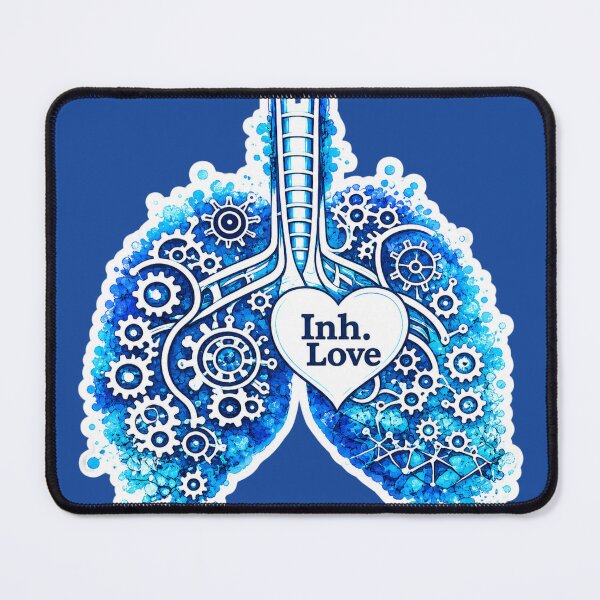 Item preview, Inh. Love – Respiratory Therapist Watercolor Lungs | RT Gift | Respiratory Therapy Art Sticker designed and sold by CollectionsJEm.