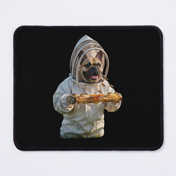 Item preview, French Bulldog Beekeeper Holding Honeycomb Cute Dog Design designed and sold by arabiw.